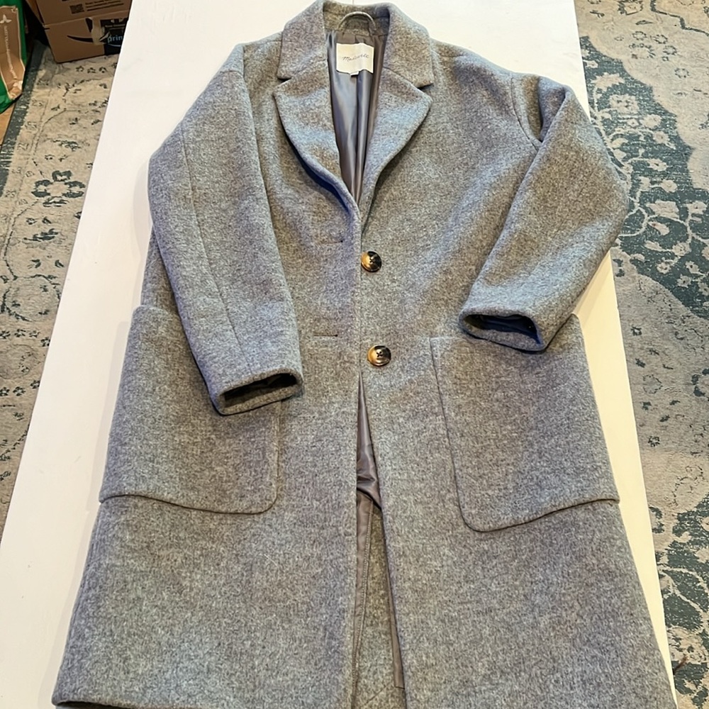 MADWELL Elmcourt Coat Heather Charcoal XXS 00 - Picture 5 of 10